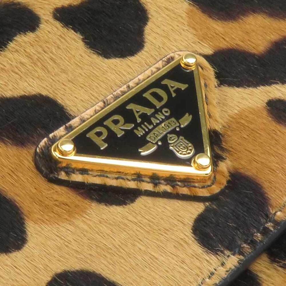 Prada business card holder/card case, calfskin, brown, men's/women's, 1MR034 ... - Picture 12 of 15